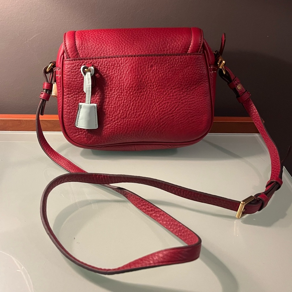 J. Crew Signet Flap Crossbody Bag in Red - Picture 2 of 7